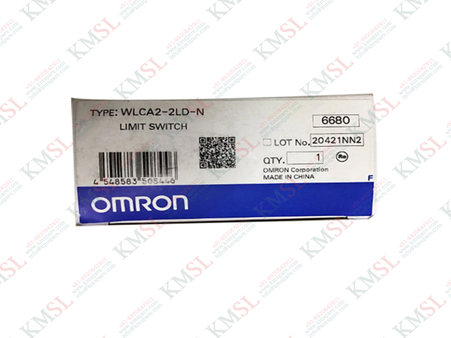 Omron WLCA2-2LD-N Limit Switch | Heavy-Duty Industrial Position Switch | KMSPARE