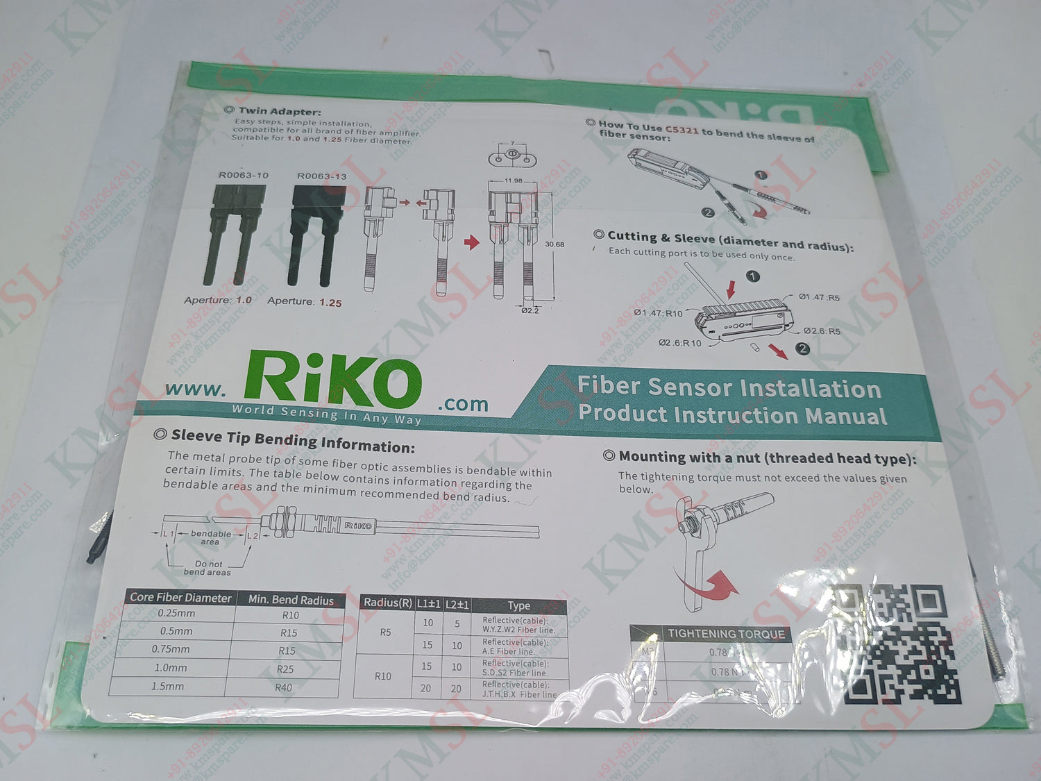 PRC-310 RIKO Fiber Optic Sensor – Industrial Automation Sensor | KMSPARE