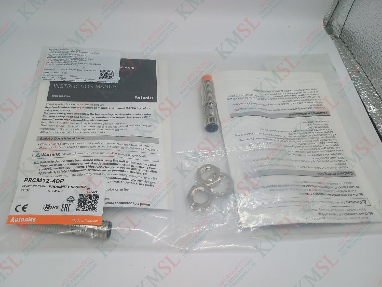 AUTONICS Proximity Sensor, PRCM12-4DP AUTONICS