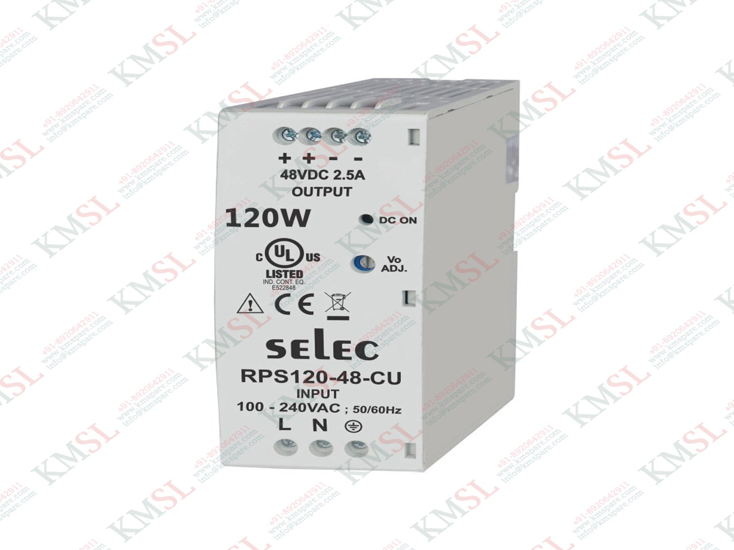 RPS120-48-CE Selec, Selec Din Rail Power Supplies