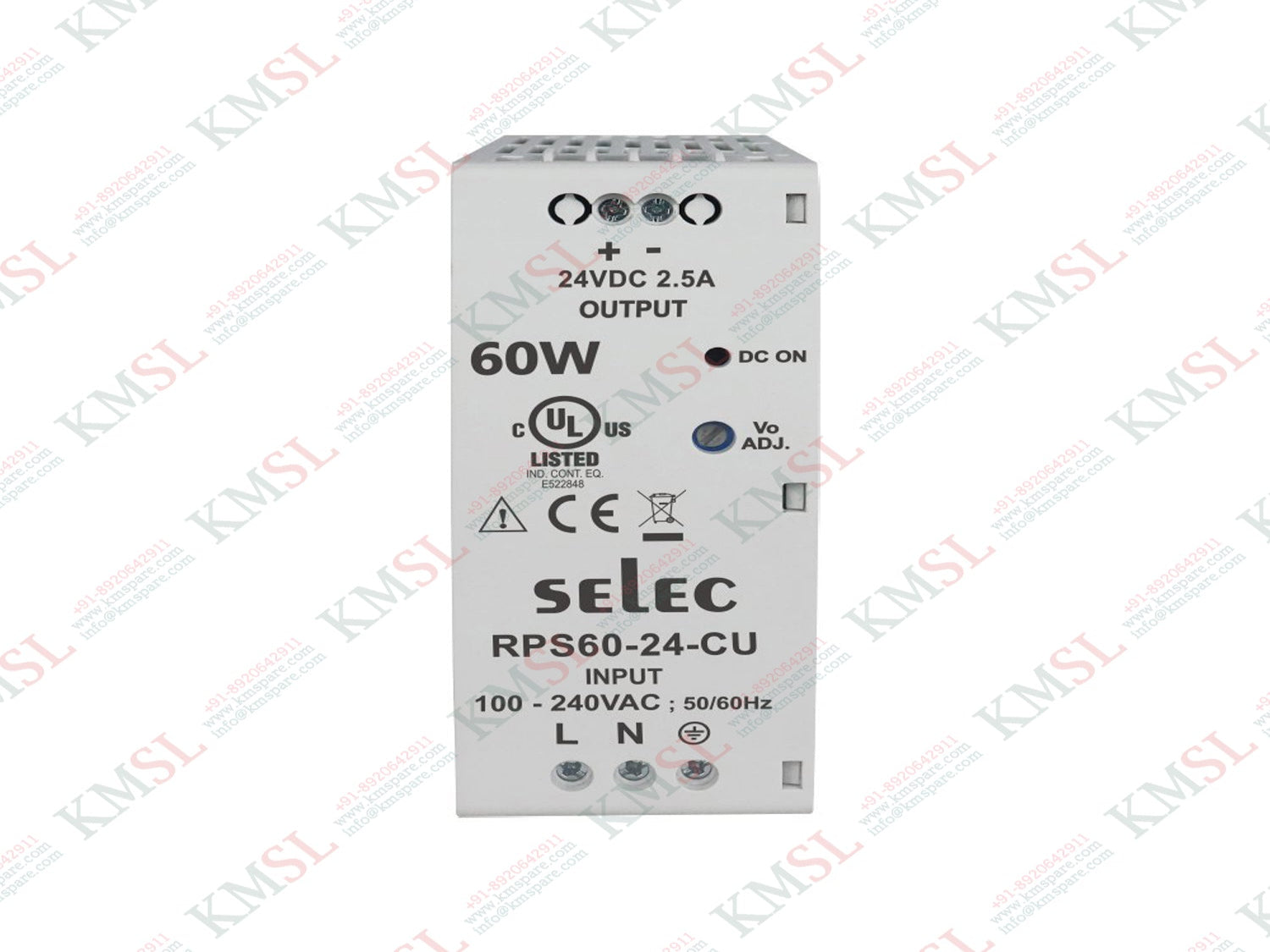 RPS60-15-CU Selec, Selec Din Rail Power Supplies