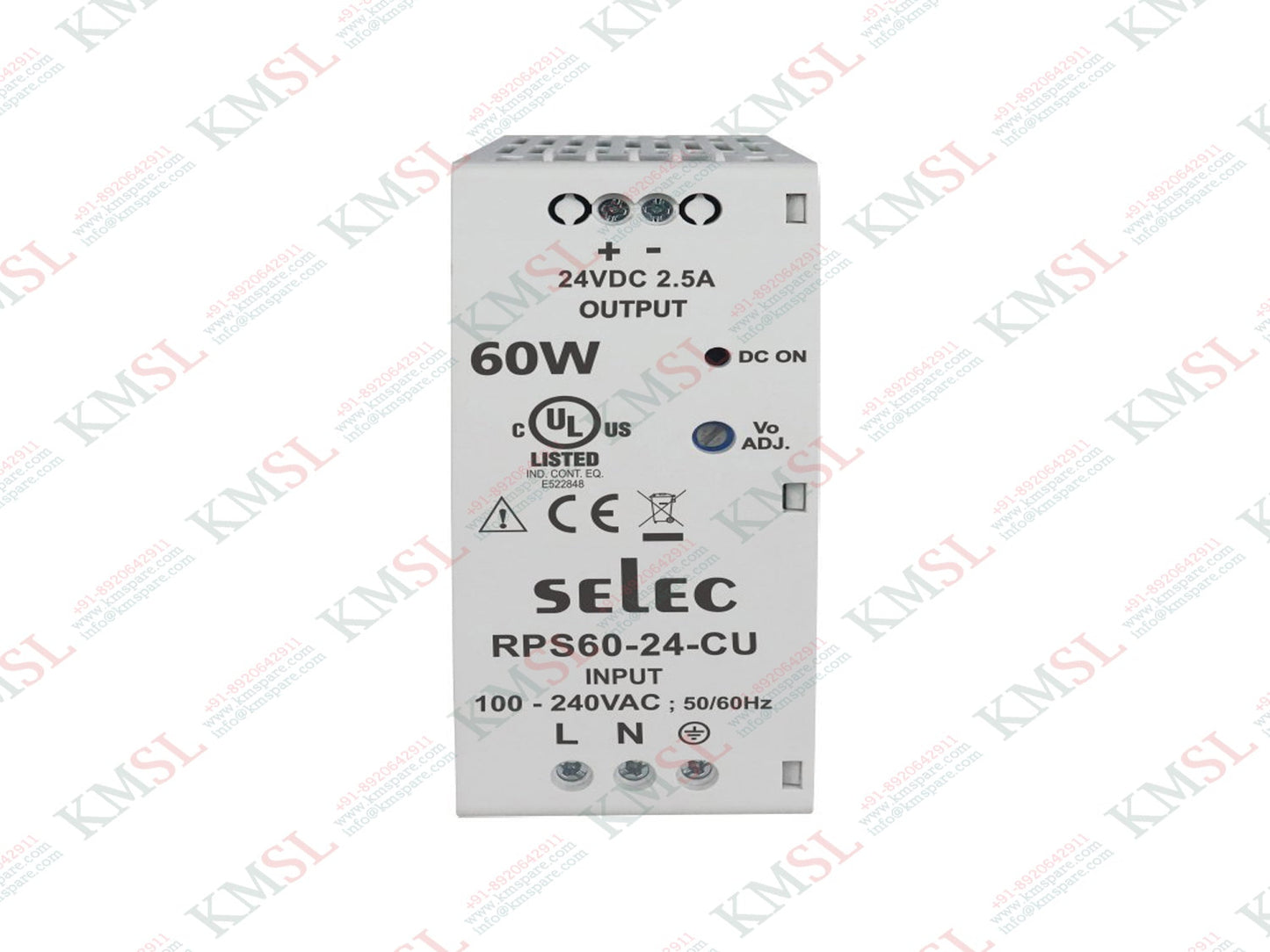 RPS60-15-CU Selec Din Rail Power Supply – Industrial Automation | KMSPARE
