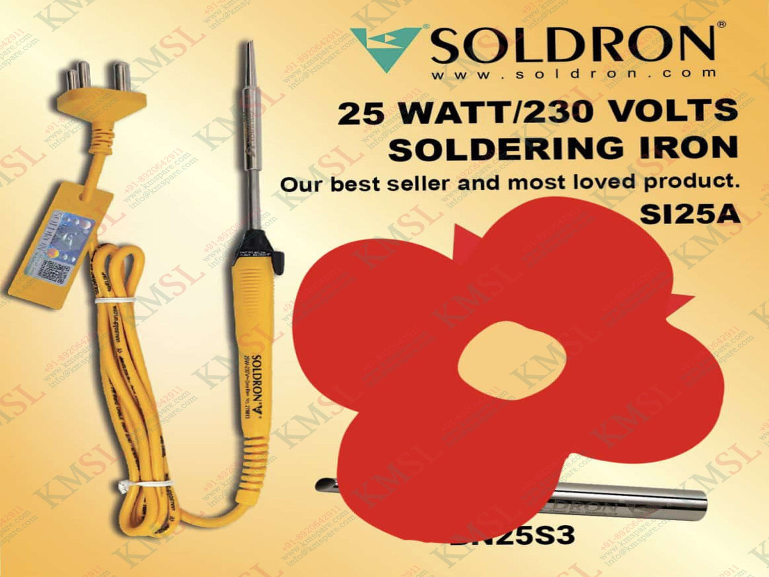SI25A SOLDRON Soldering Iron | Lightweight High-Precision Soldering Tool – KMSPARE