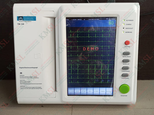 TM-12E Technocare ECG Machine | Portable Electrocardiograph Device | KMSPARE