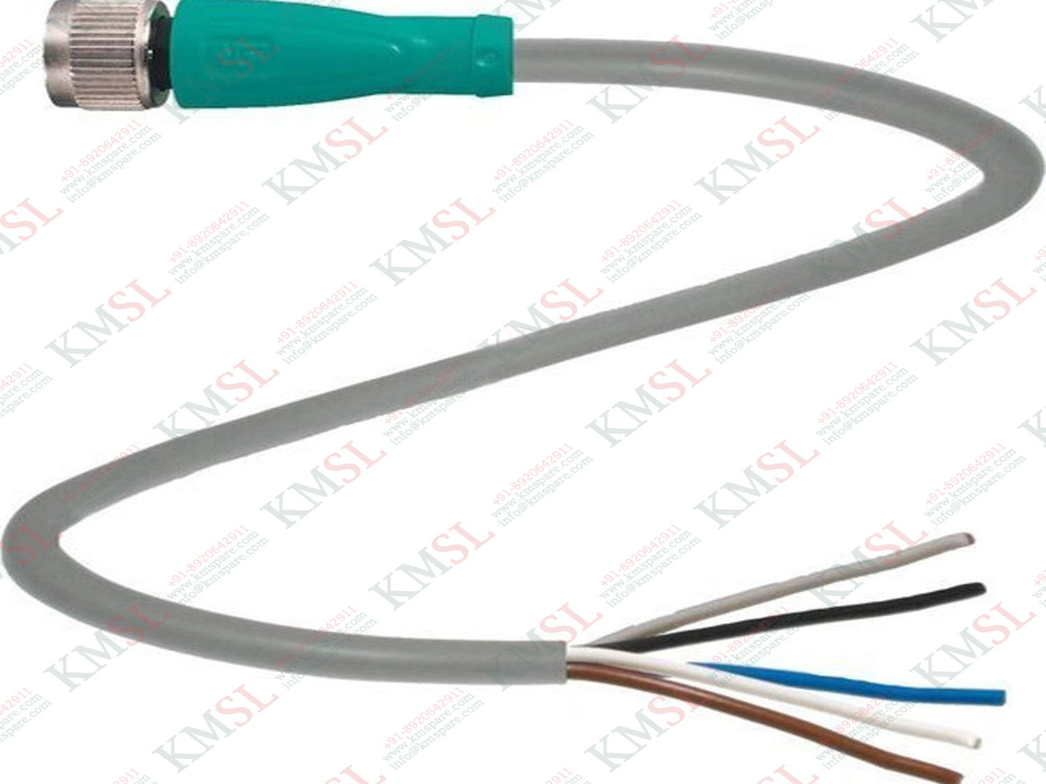 P&F Female Cordset, V1-G-2M-PVC P&F