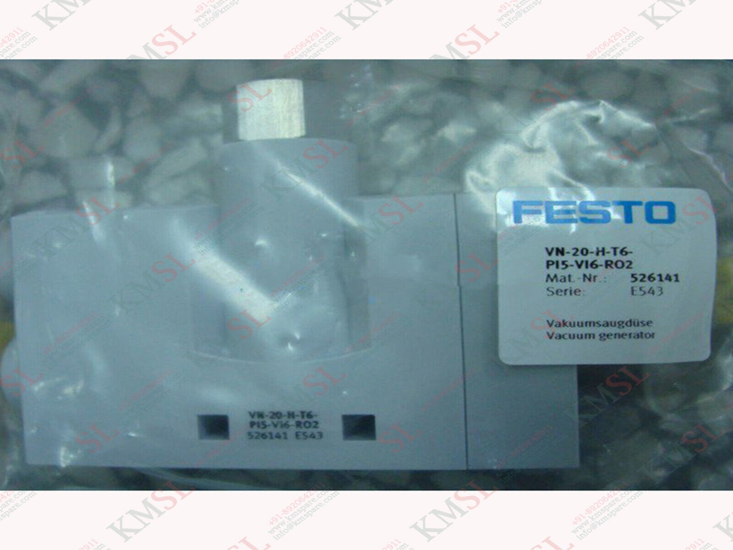 VN-20-H-T6-PQ4-VQ5-RO2-M Festo Vacuum Generator | Industrial Vacuum Pump – KMSPARE