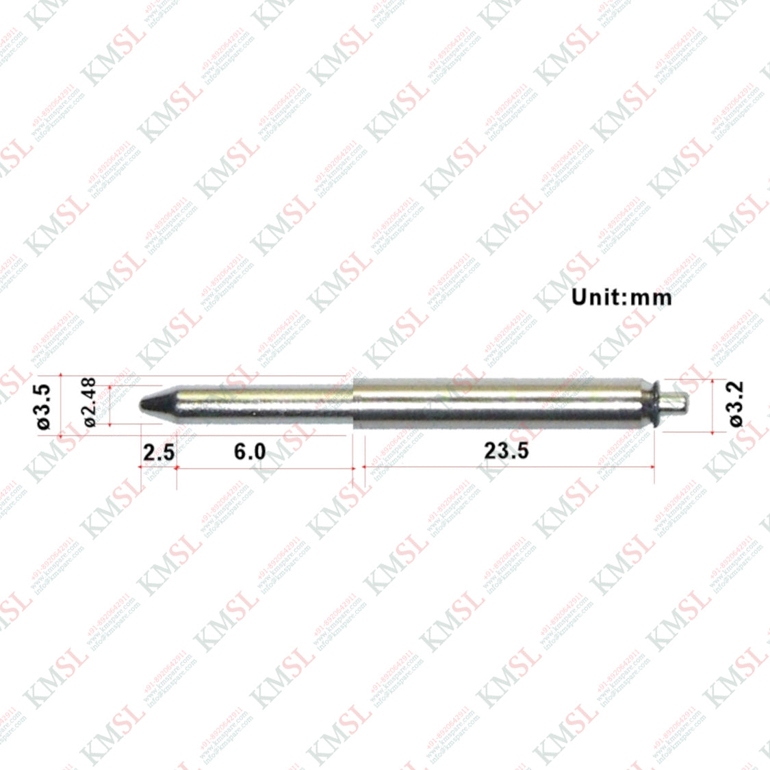 X044-001 Guide Pin – Panasonic SMT Machine Component | KMSPARE ...