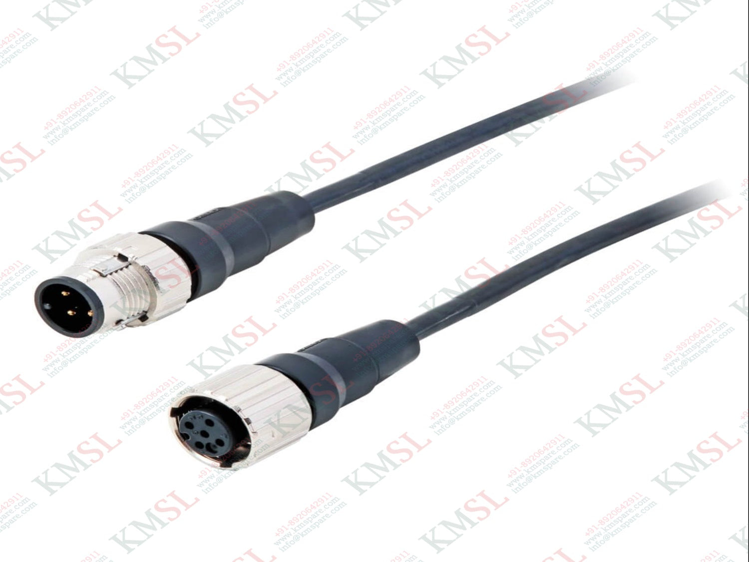 Omron Connector Cable, XS2F-M12PVC3S10M Omron